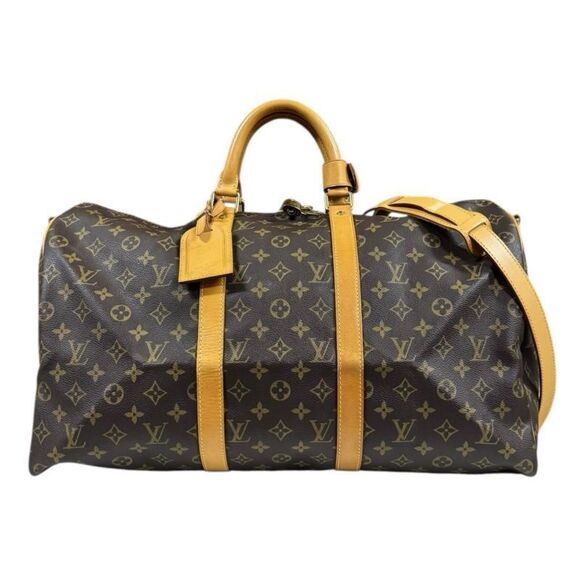 Louis Vuitton Handbags - Louis Vuitton Keepall 50bandouliere Monogram Boston Bag Monogram Canvas M41416